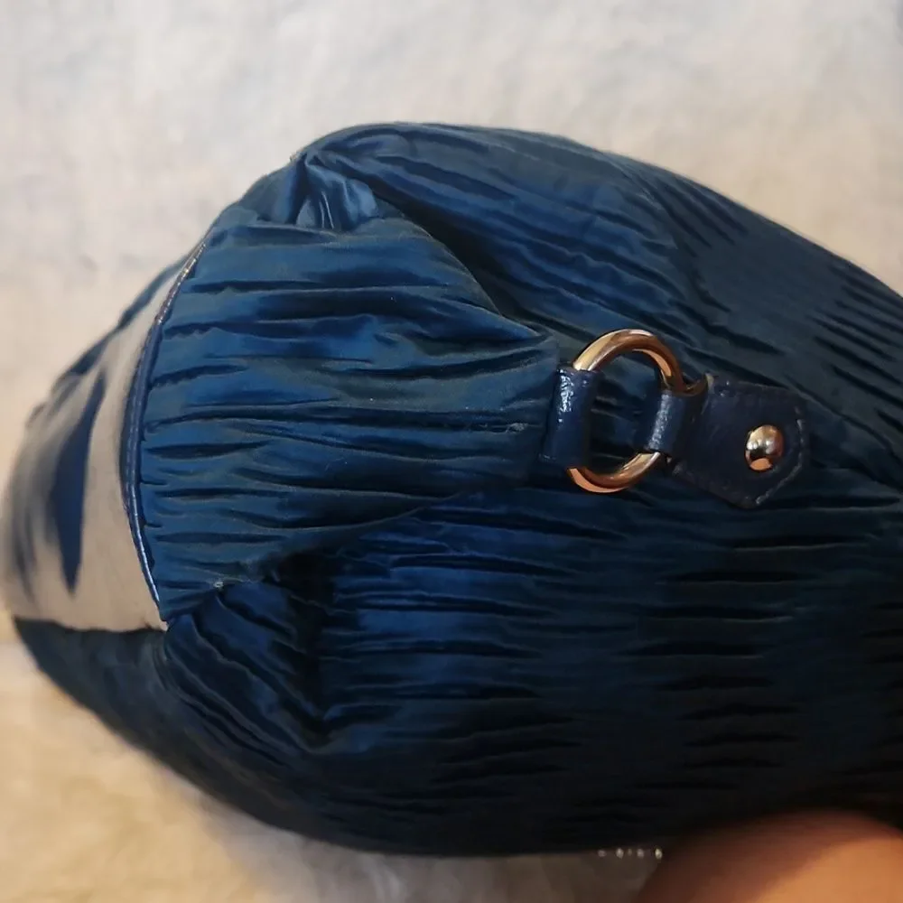 Coach Ashley Navy Textured Bag